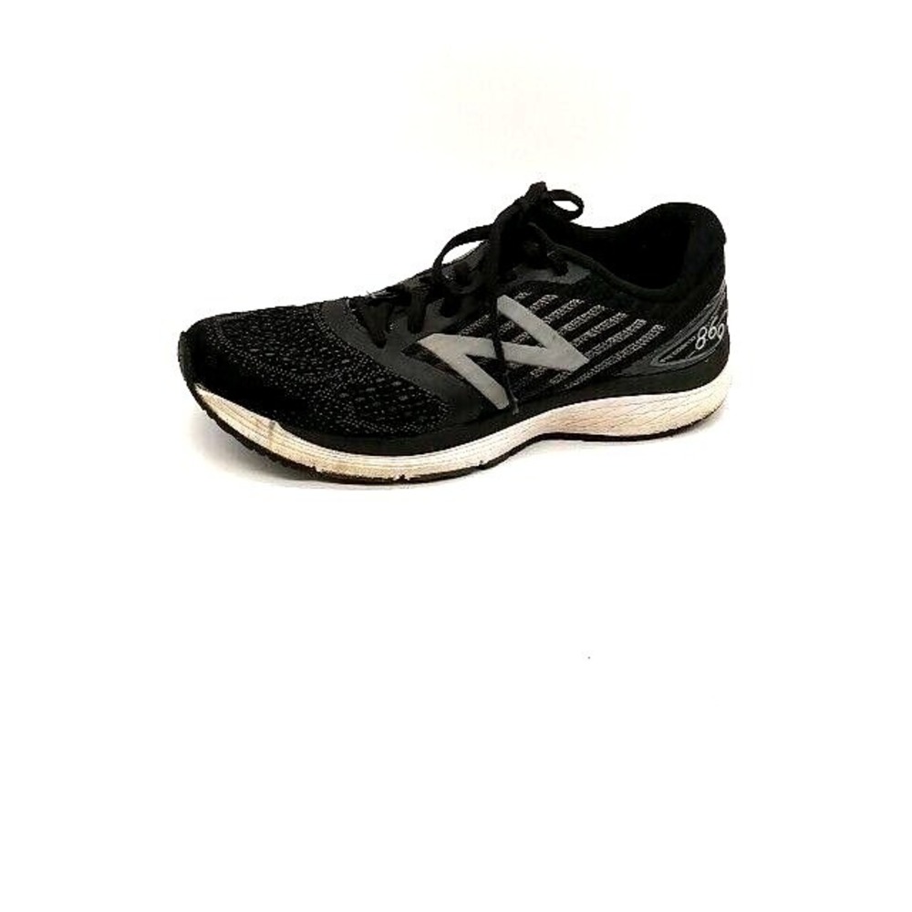 New Balance Shoes Sneaker Womens NB 860 Black 9 Lace Up Athletic Running Comfort - Picture 2 of 9
